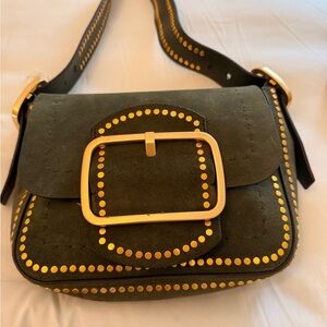 New Green and Gold Studded Women’s Authentic Tory Burch Bag